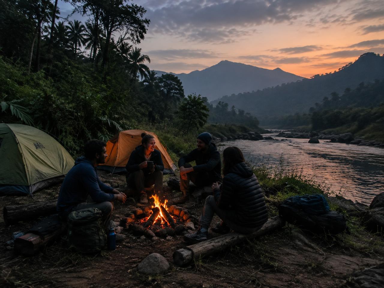 Illustrative photo for Riverside Night Camping